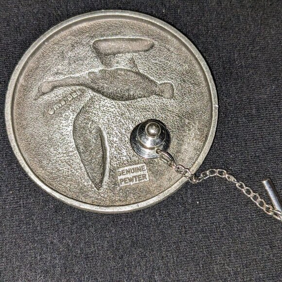 Mallard Duck Vintage Ms Dee Genuine Pewter Tie Tack - Picture 2 of 3